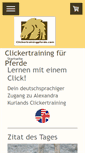 Mobile Screenshot of clickertrainingpferde.com